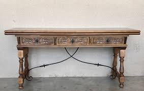 Vintage Spanish Fold Out Console Table