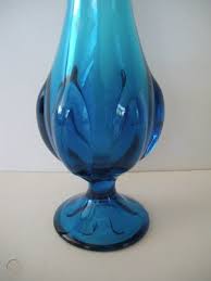 Vintage Handmade Viking Glass Blue