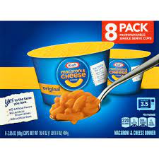 kraft macaroni cheese dinner cups