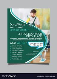 cleaning services flyer template design