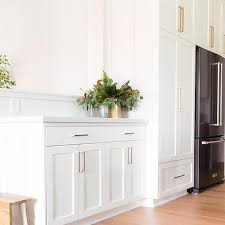 white shaker kitchen cabinets brushed