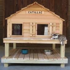 Wooden Cat House