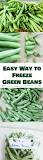 Can you freeze fresh green beans without cooking them?