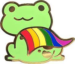 Amazon.com: Gay Pride Frog Pin Chibi Superhero Frog in Rainbow Pride Flag  Cape | LGBTQ Frog Pin : Clothing, Shoes & Jewelry