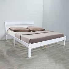 Mina Solid Wood Queen Size Bed Frame