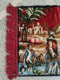 vine egyptian tapestry rug red