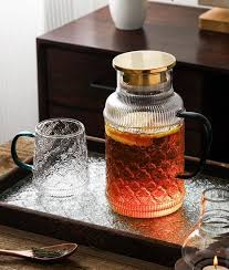 Juice Lemon Water Iced Tea Glass Jug