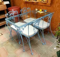 Vintage Woodard Wrought Iron Patio Set