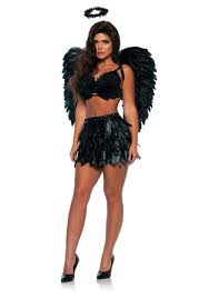 y dark angel feather skirt and top