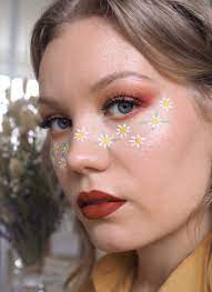 flower freckles makeup tutorial