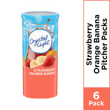 Crystal Light Strawberry Orange Banana Powdered Drink Mix Caffeine Free 2 4 Oz Can Walmart Com Walmart Com