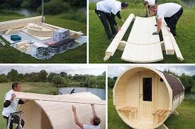 construire un sauna tonneau étape par