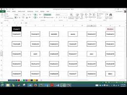seating charts using excel part 2
