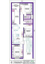 Best 20x50 3bhk House Plan Vastu East