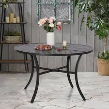 Vicllax Round Patio Table With