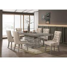 Best Master Furniture Crystal Wood Dining Side Chair In Mocha Natural Set Of 2
