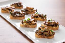 This easy bruschetta recipe from food network's ree drummond makes a great appetizer or tasty first course for a larger meal. Mushroom Bruschetta Recipe Fresh Tastes Blog Pbs Food