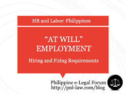 at will employment and termination in