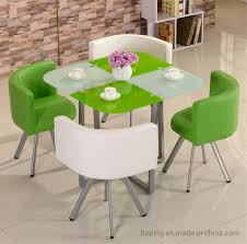 Italian Modern Square Dining Table Set