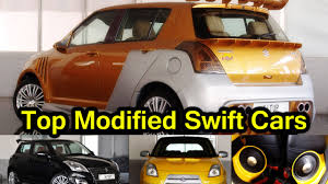 New swift 2018 modified in sporty avatar. Modified Swift Cars Maruti Suzuki Swift Interior Exterior Modification Youtube