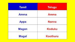 தம ழ learn telugu through tamil