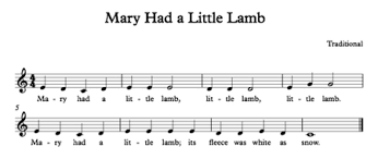 Mary Had A Little Lamb Mr A Music Place