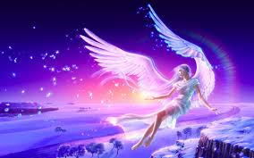 angel wings flying fantasy art