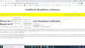 bootstrap 5 multi level dropdown menus