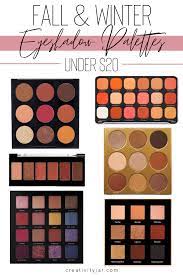 fall eyeshadow palettes under 20