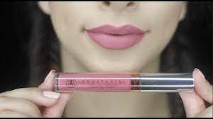 dusty rose liquid lipstick swatch