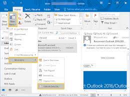 access archived emails in outlook