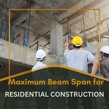 maximum beam span for residential