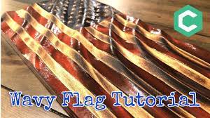 how to make a wavy wooden flag with