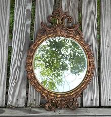 Mid Century Vintage Syroco Wood Mirror