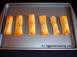 bakes spring rolls recipe eggless cooking