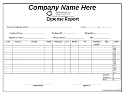 2019 Expense Report Form Fillable Printable Pdf Forms