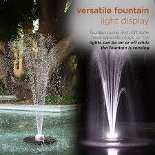 Led Light Floating Spray Fountain