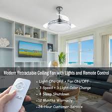 color changing led indoor ceiling fan