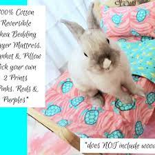Reversible Bunny Bed Pad Blanket