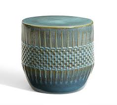 Ceramic Ethnic Side Table Backyard And Landscaping Ideas