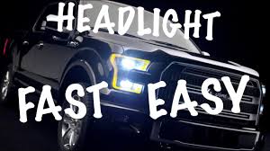 2015 2017 F150 Headlight Bulb Replacement Easy Method