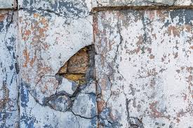 Messy Old Ed Stone Or Cement Wall