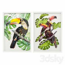 pictures in frame art paradise bird
