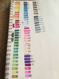 Made A Color Chart For My Ohuhu Markers In 2019 Ohuhu