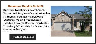 one floor bungalow townhome condos for