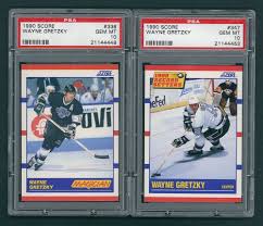 Shop comc's extensive selection of hockey cards from the 1990's. Lot Of 2 Wayne Gretzky 1990 Score Hockey Cards With Magic 338 Rb 347 Psa 10 Pristine Auction