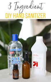 how to make your own hand sanitizer