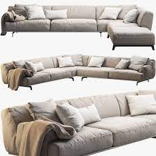 tribeca poliform sofa seat 3d obj