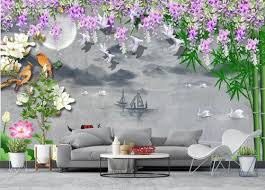 vinyl glossy 3d home decor wallpapers