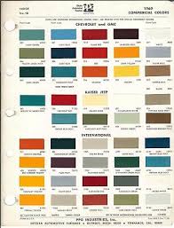 1969 Truck Paint Chips Ford Gmc